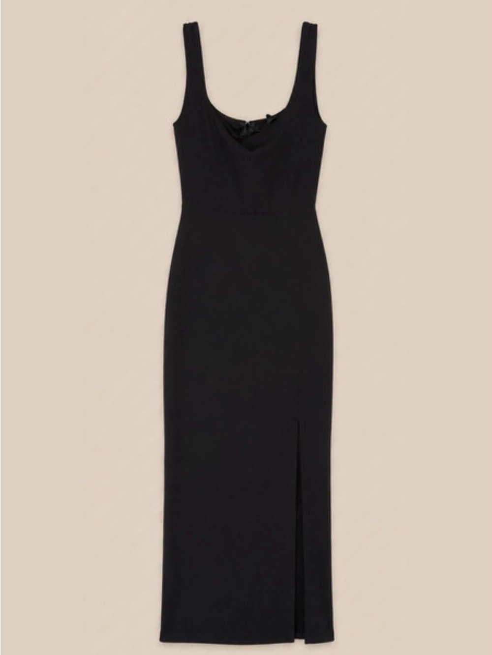 Windsor Black Sleeveless Maxi Dress with Front Slit